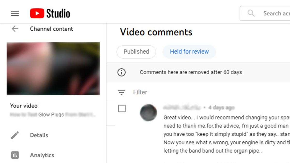 YouTube Comments - An Example