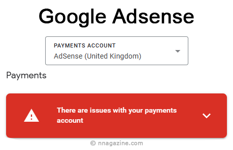 Google Adsense Tax Info (Issues with your payments account)